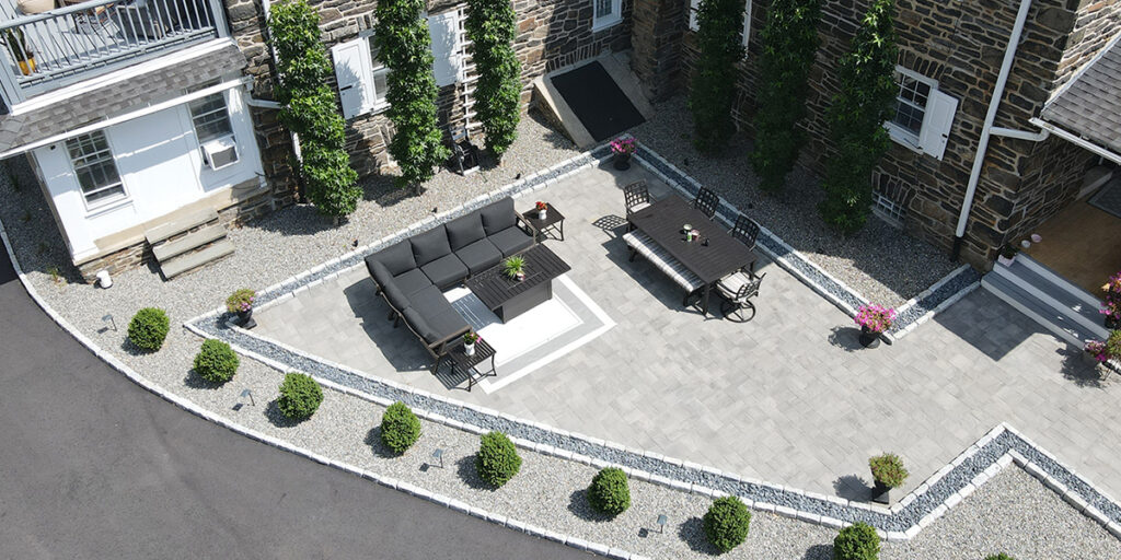 Custom hardscape design by Marker Elevated Landscapes serving Malvern, PA