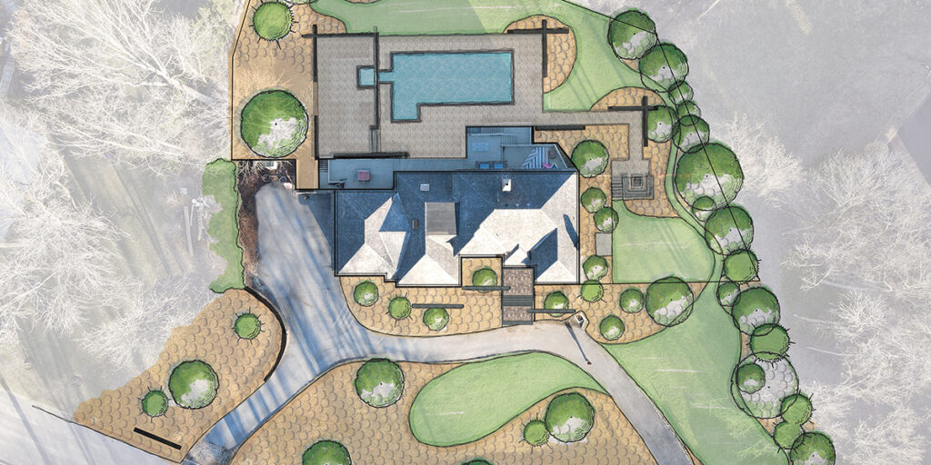 Comprehensive full property landscape design by Marker Elevated Landscapes serving Malvern, PA